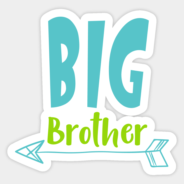 Big Brother, Older Brother, Arrow, Sibling, Family Sticker by Jelena Dunčević